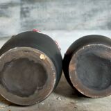 Duo of ceramic vases foams Fat Lava vintages