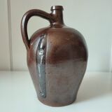 Glazed terracotta pitcher