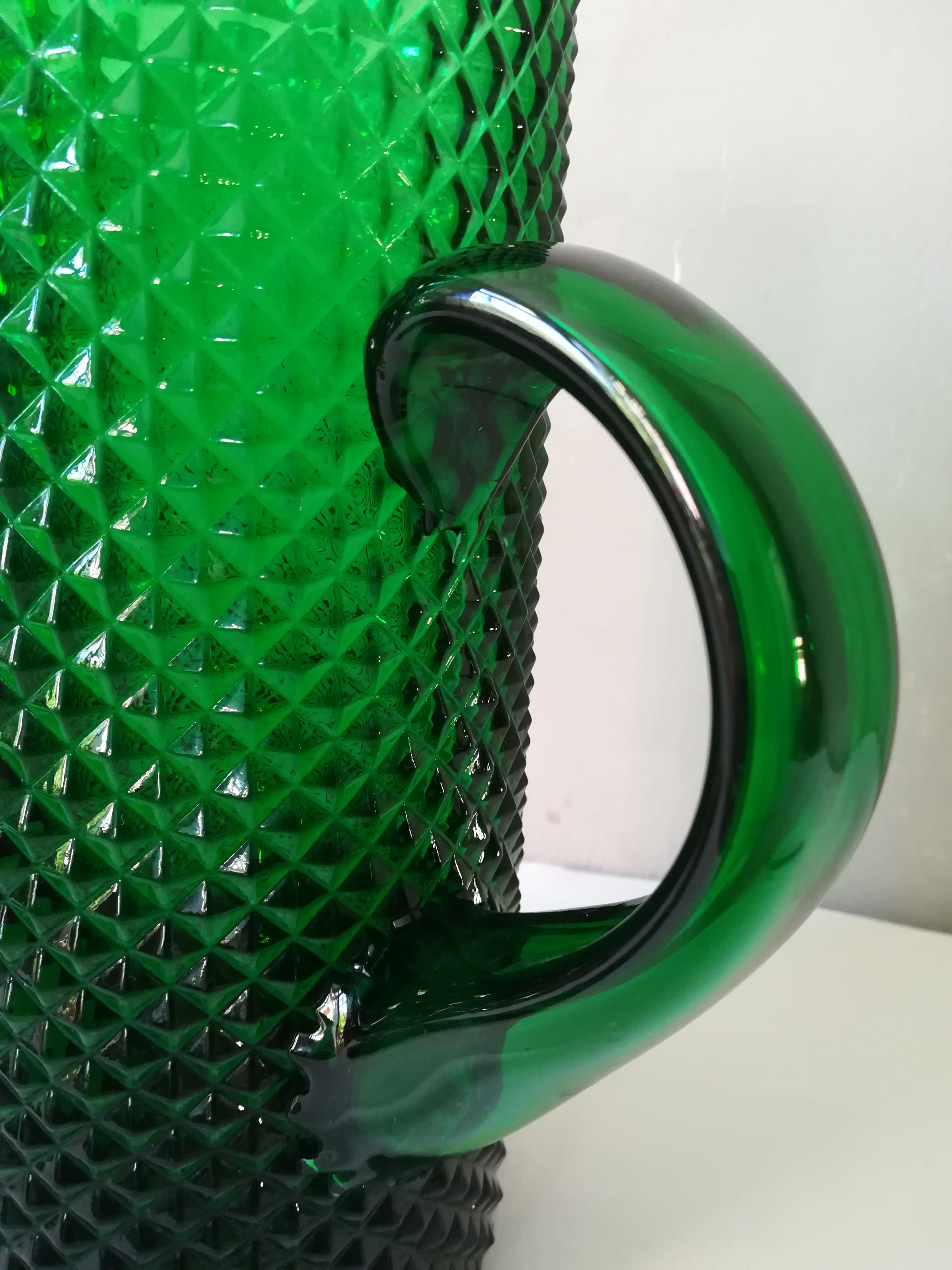Carafe pointes de diamants Empoli
