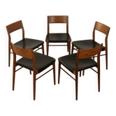 50s Dining Chairs by Georg Leowald for Wilkhahn