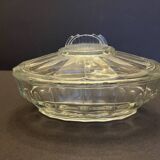 Vintage glass butter dish