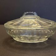 Vintage glass butter dish