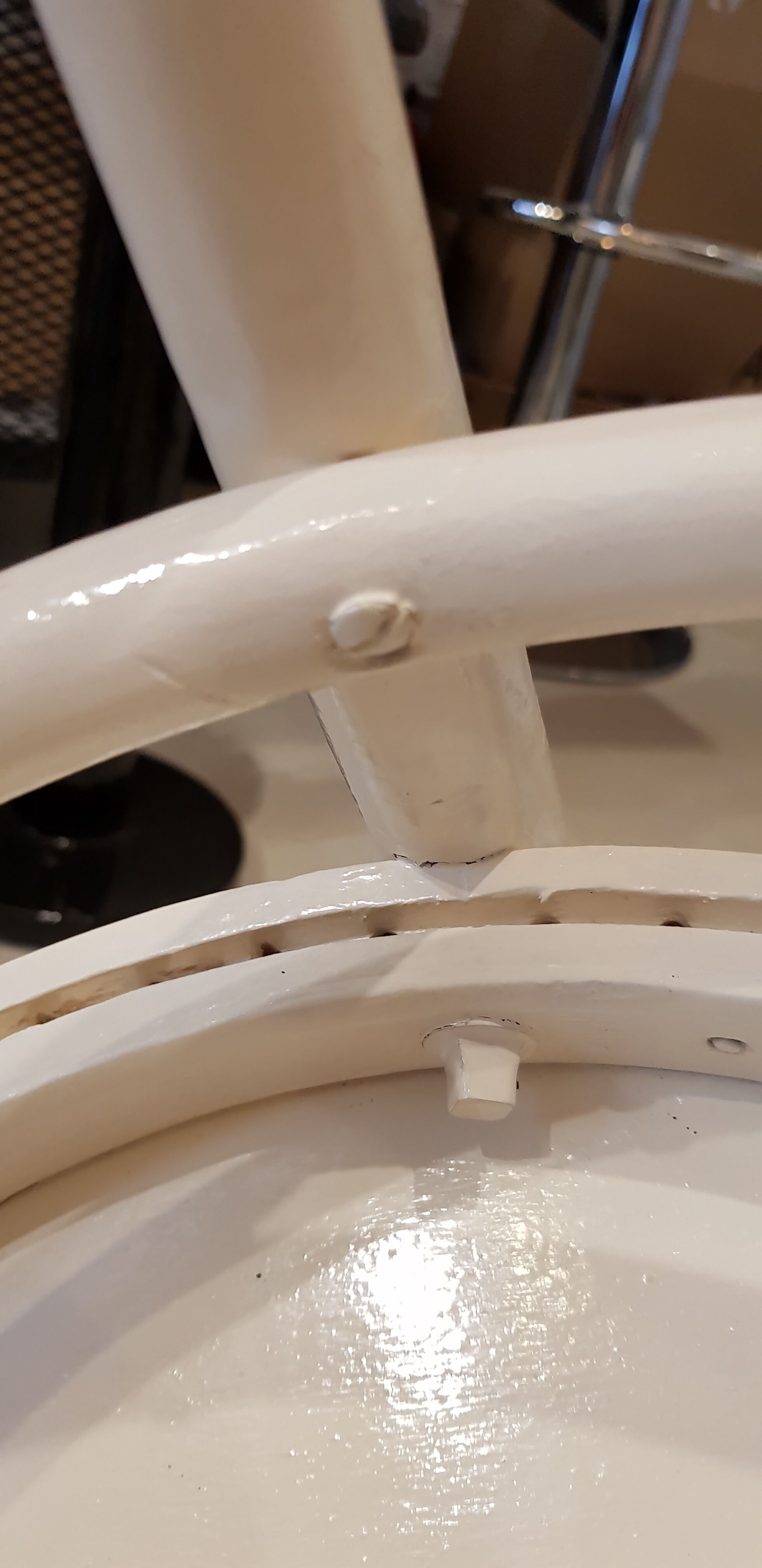 White Thonet bistro chair