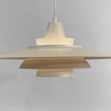 Large layered pendant light by David Mogensen for Superlight. Denmark 1970s