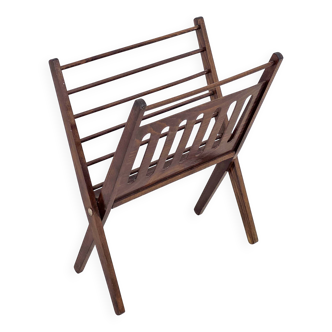Solid wood folding magazine rack by Cees Braakman 1950