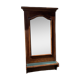 Wooden mirror with shelf