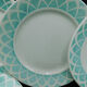 6 flat plates - Fenal Badonviller - Mint Green