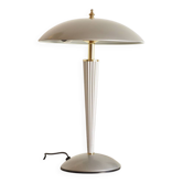 Pearl gray touch mushroom lamp