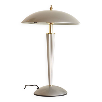 Pearl gray touch mushroom lamp
