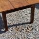 Table basse de ferme XIXième siècle plateau merisier piètement chêne 1 tiroir pieds fuseaux