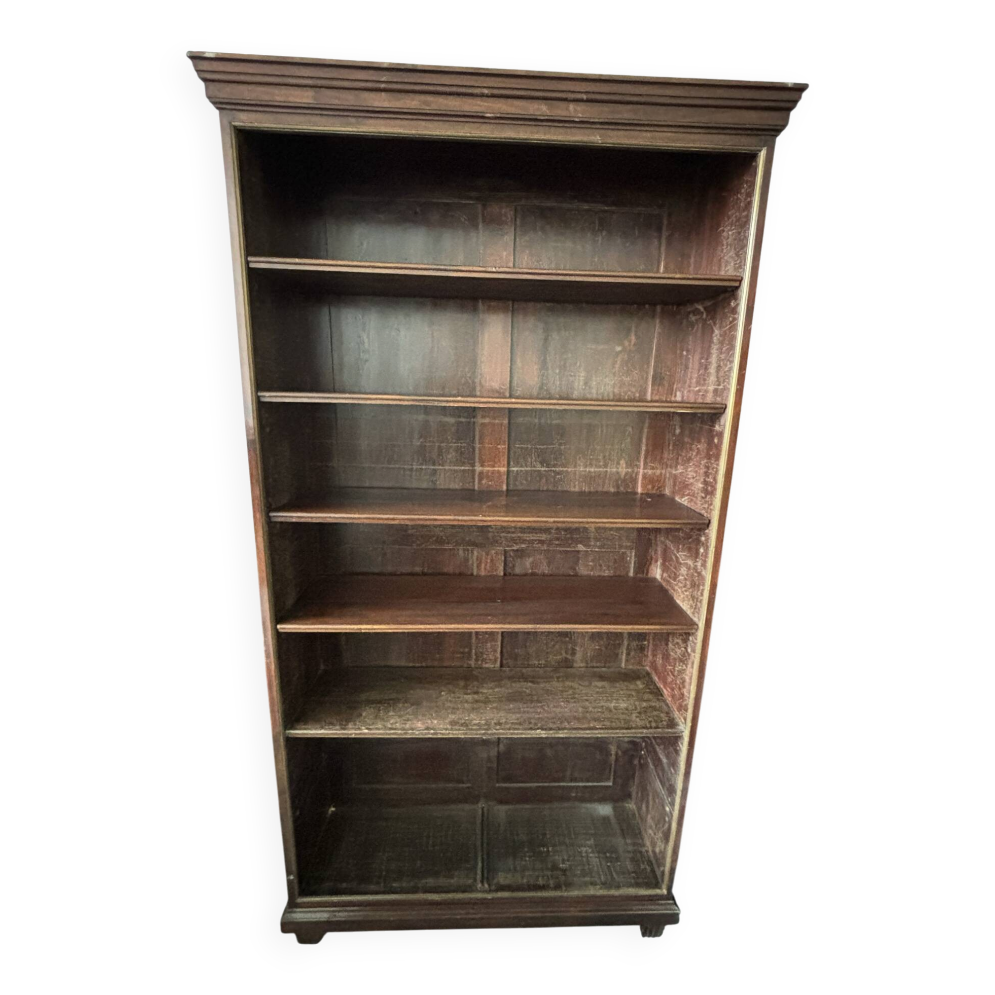 Large authentic English mahogany library