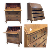 English secretary from the 1950s in mahogany