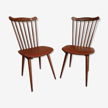 Pair of Baumann Menuet Scandinavian style chairs