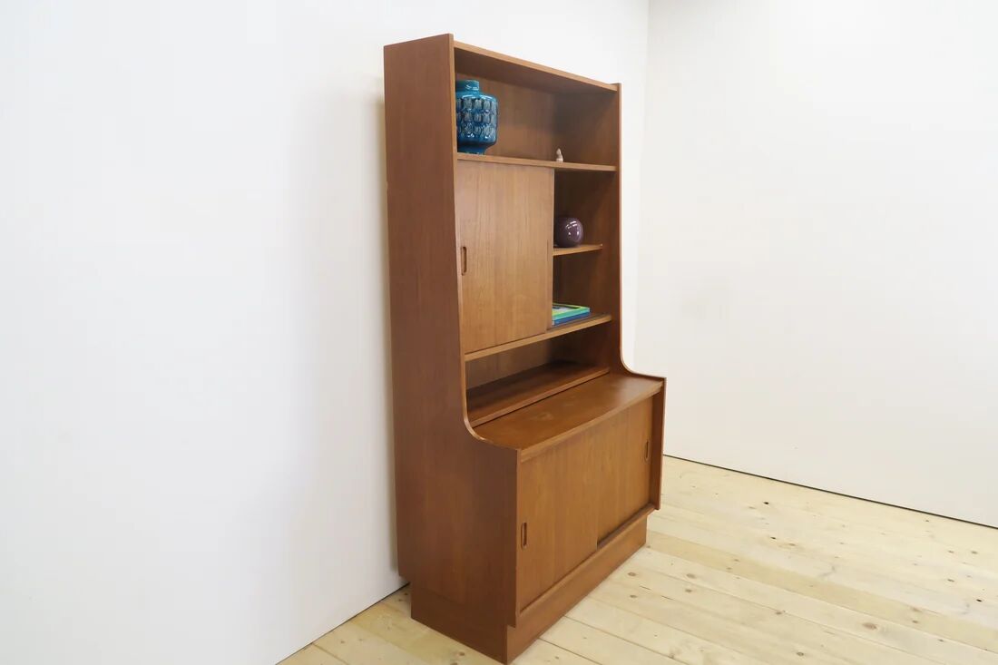 Teak bookshelf with storage unit, 1960s