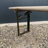 Old foldable bench of fair