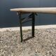 Old foldable bench of fair