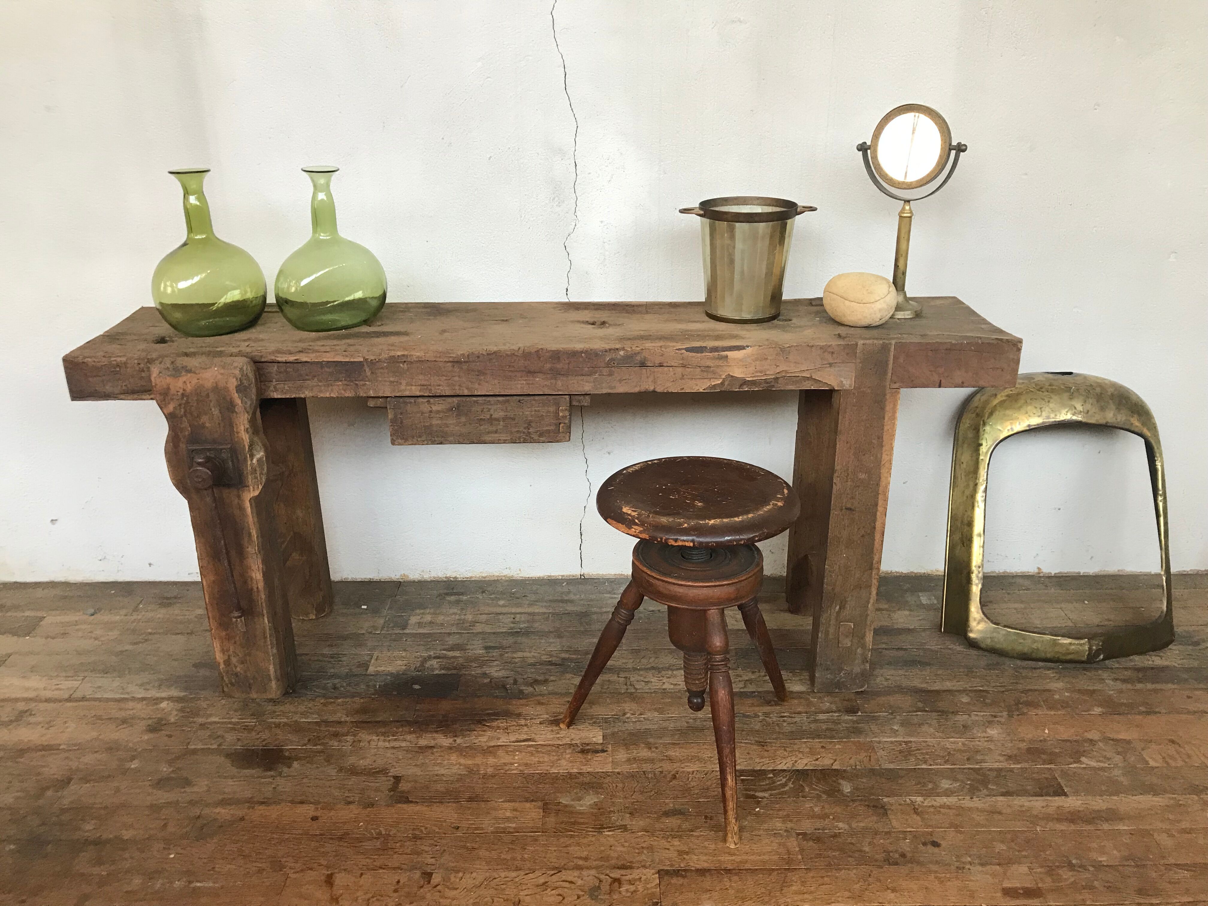 Former established raw wood vintage loft industrial original patina