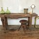 Former established raw wood vintage loft industrial original patina