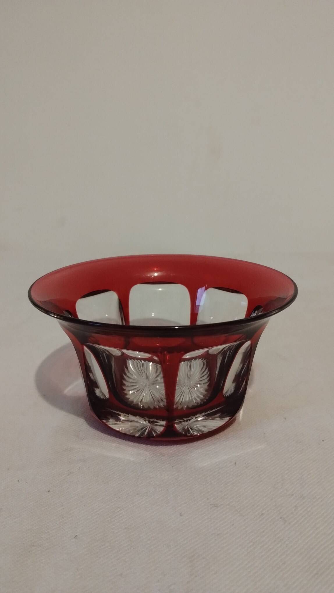 Small colored crystal cup
