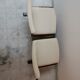Chair + table on beam vintage 80s