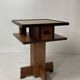 Dutch art deco Amsterdam school oak and coromandel side table, 1930s