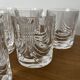 Set of 6 vintage crystal whisky glasses from Royal Cristal Rock.