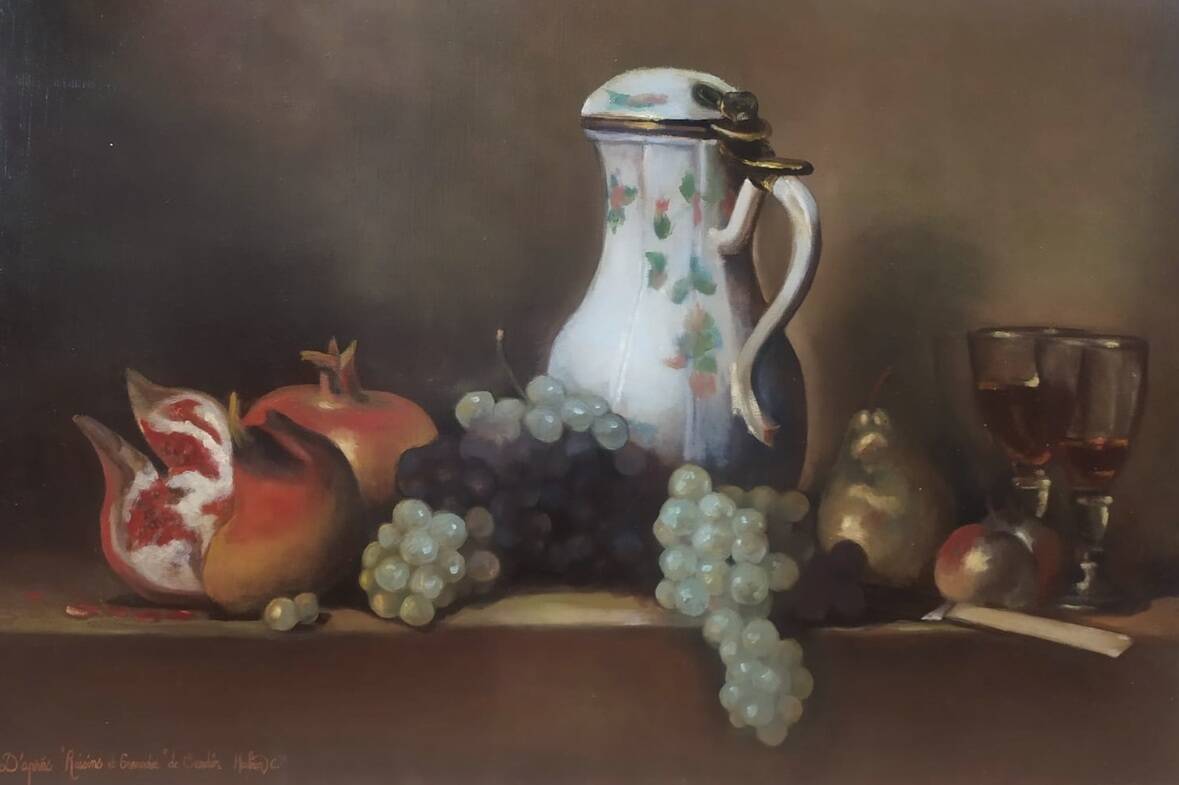 Raisins and Pomegranates after Chardin