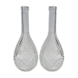 Lot of two glass bottles