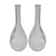 Lot of two glass bottles