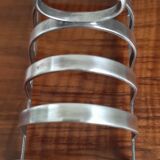 Porte toast métal argenté