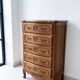 Chiffonnier Louis XV 5 tiroirs bois sculpté - 110 cm