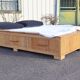 Vintage rattan bed
