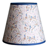 Conical lampshade in purple cashmere pattern fabric