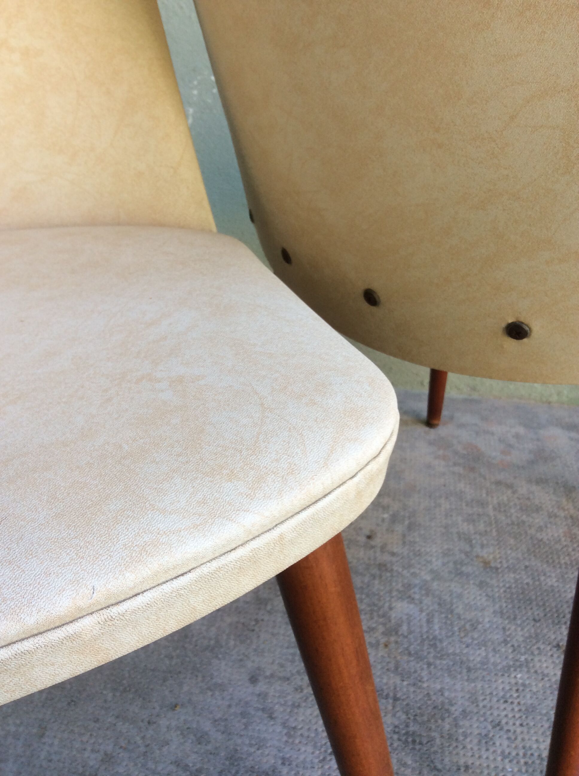 2 chairs barrel skaÏ years 50-60