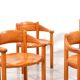 Set of 6 solid pinewood armchairs by Rainer Daumiller for Hirtshals Sawmill