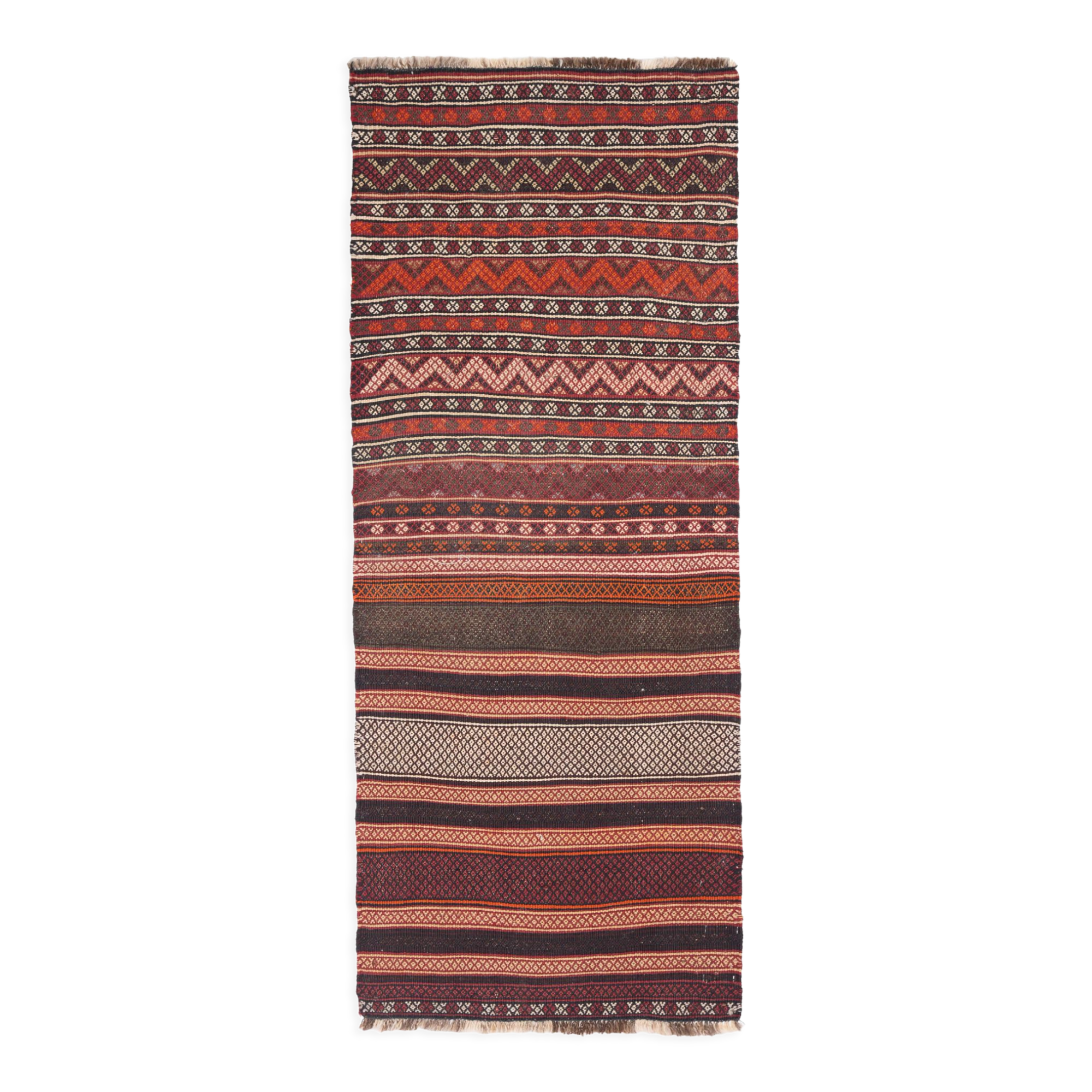 Vintage Iranian kilim corridor format 147 x 60 cm