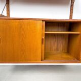 Système mural en teck par Sven Ellekaer pour Albert Hansen, années 1960