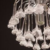Set of 2 Julia Roberts, Vintage White Murano Chandelier, 1980s