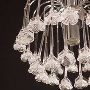 Set of 2 Julia Roberts, Vintage White Murano Chandelier, 1980s