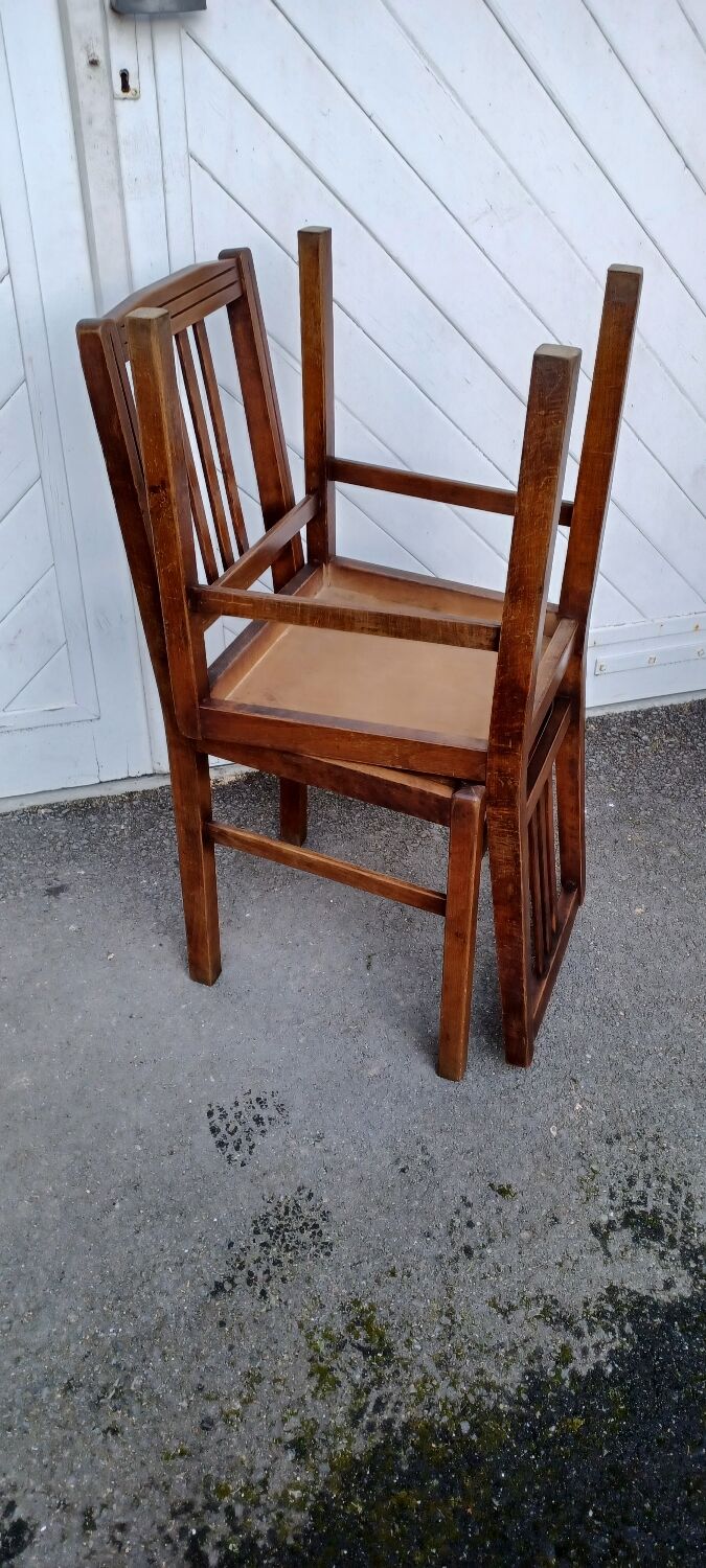 Pair of vintage ELF bistro chairs