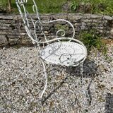 Fauteuil fer forgé XIXe débutXXe