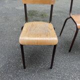 Set of 4 Mullca chairs - School chairs