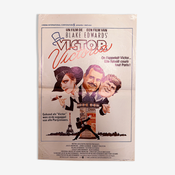 Vintage poster cinema Victor Victoria authentic 1982