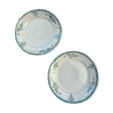 2 ironstone plates St Amand