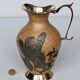 Pitcher, Hand painted brass jug
