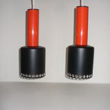 Pair of hanging lamps from the 70s