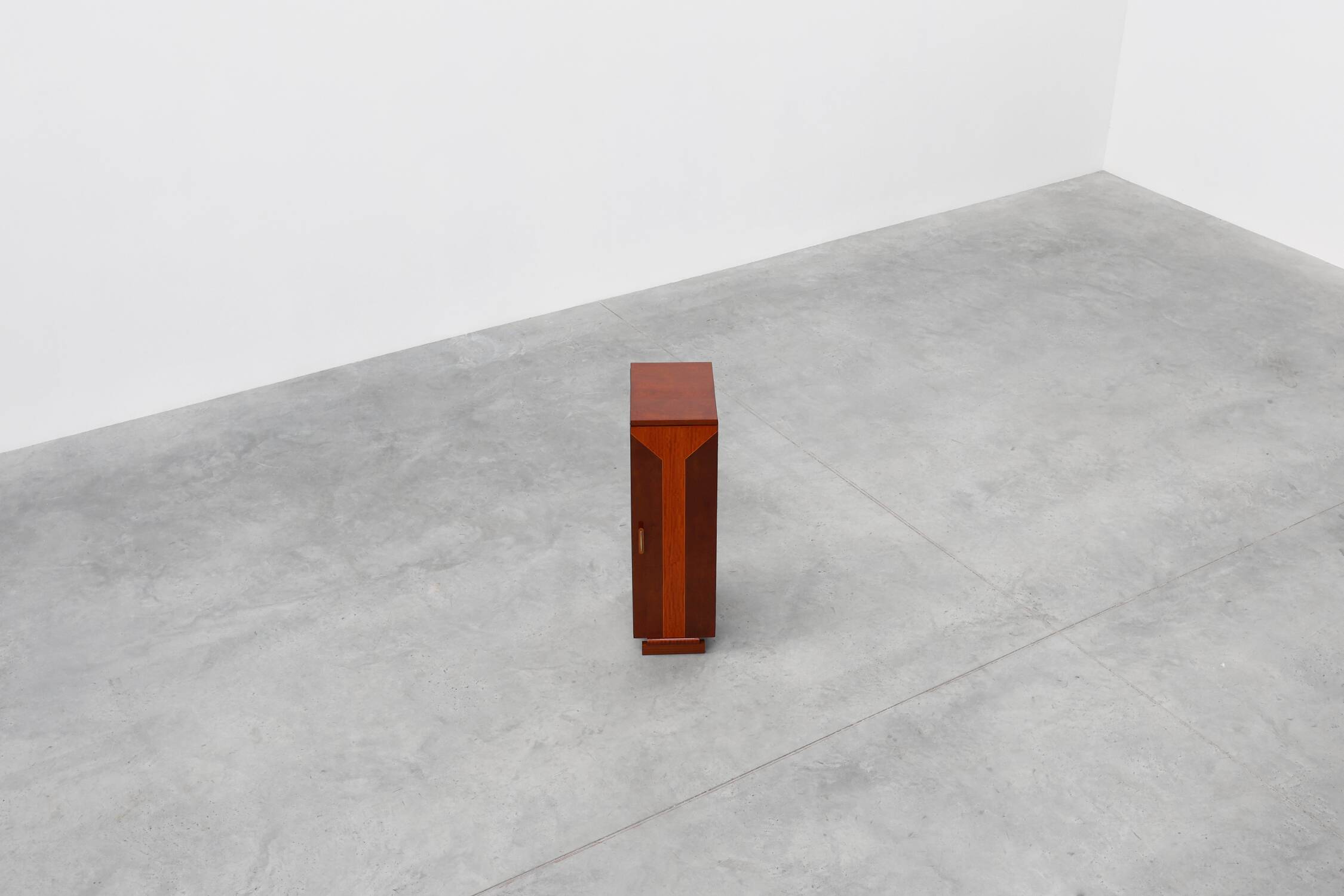 Unique Art Deco cabinet with veneer wood inlay, France 1920s