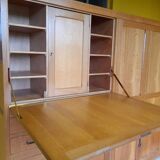 Wardrobe in solid oak around 1950