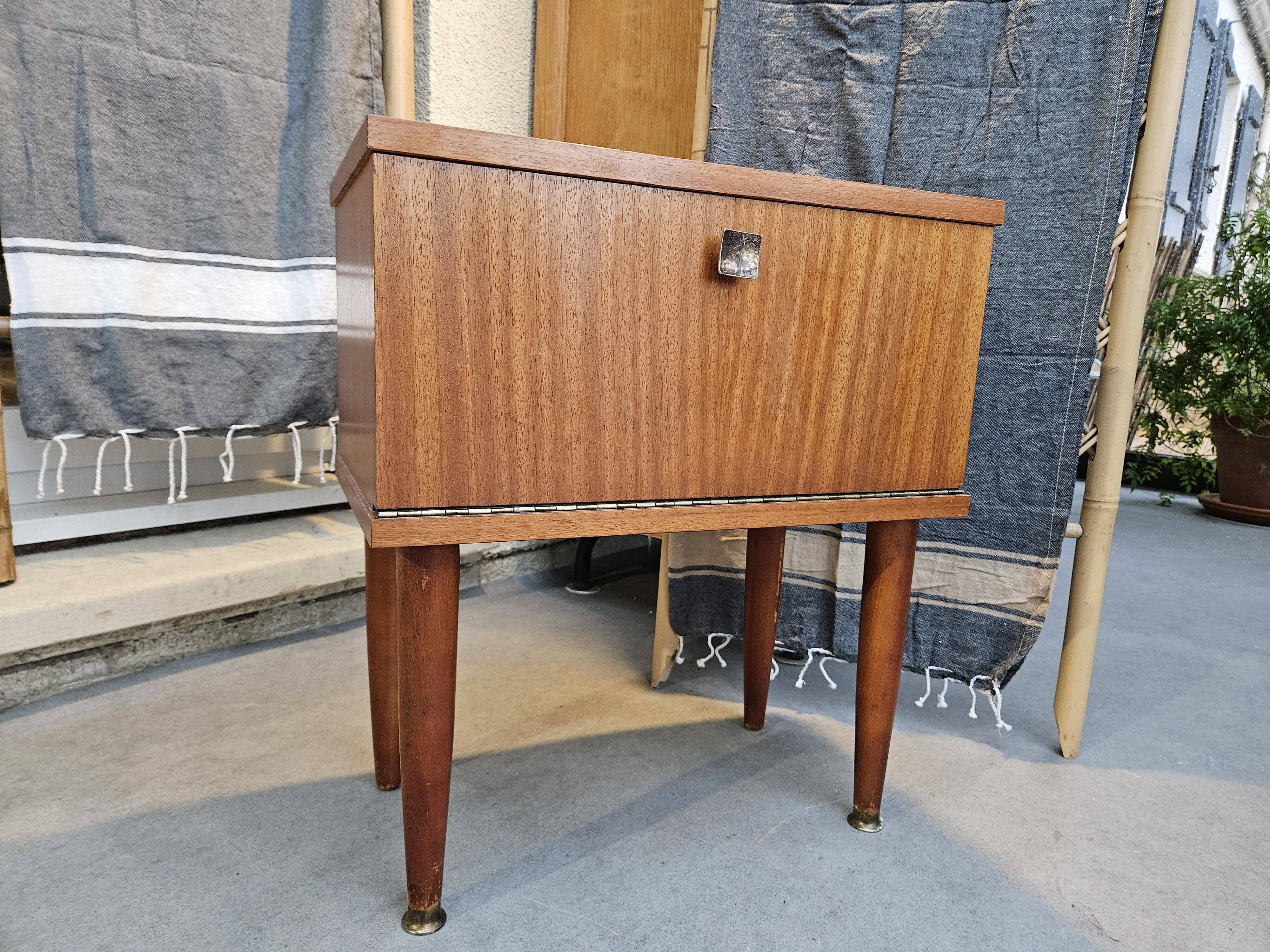 Scandinavian style bedside table 1960