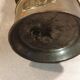 Old miner's lamp with baccarat glass